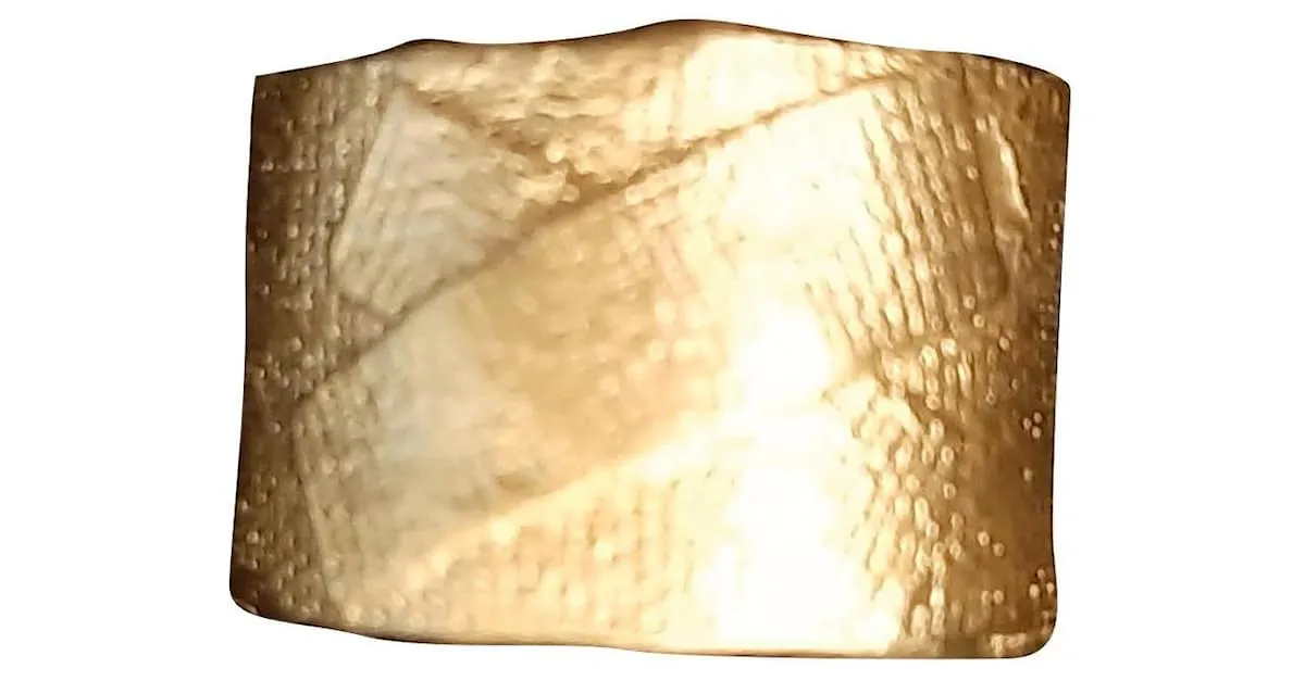 Autre Marque Anillo de banda Dorado 