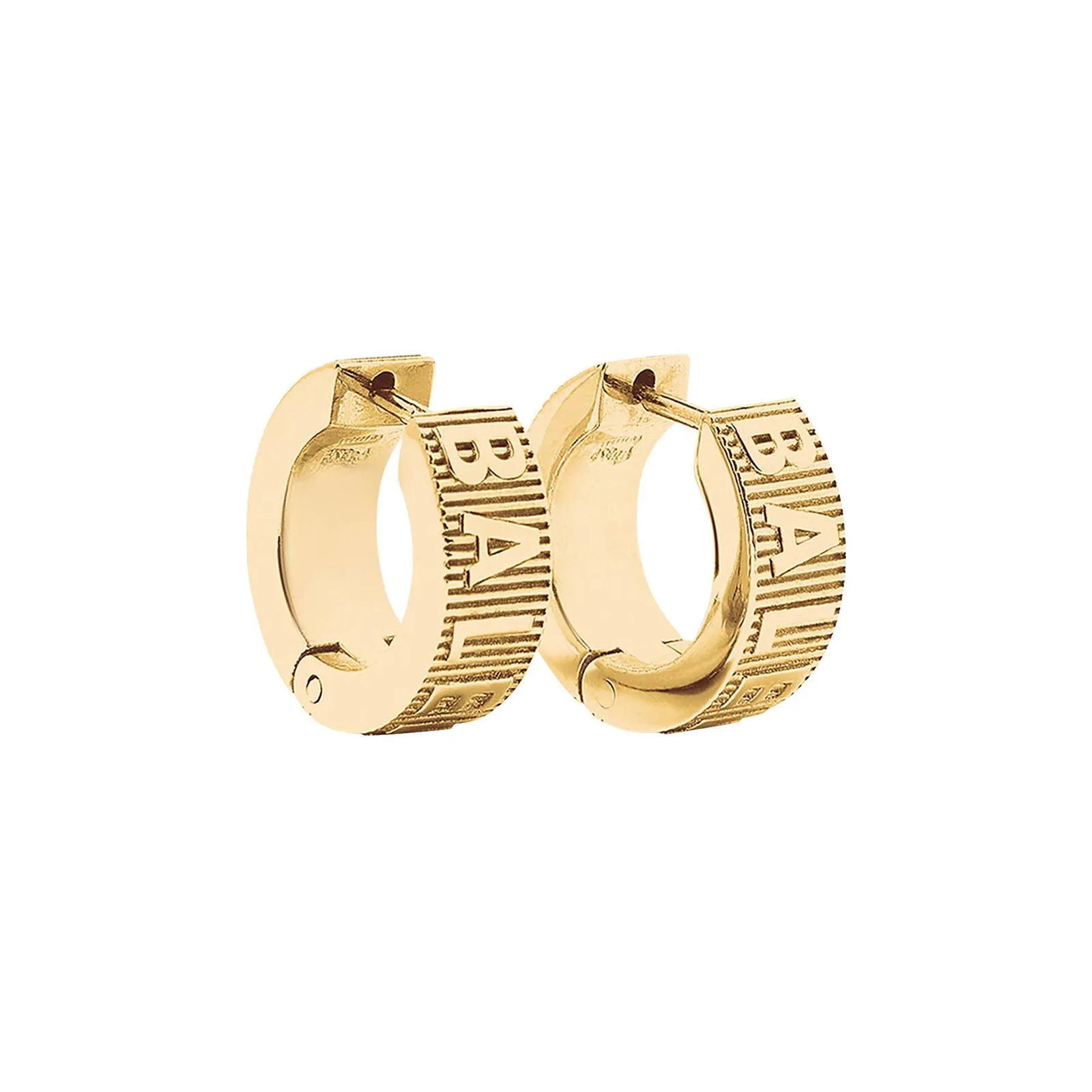 Balenciaga Logo Hoop Earrings
