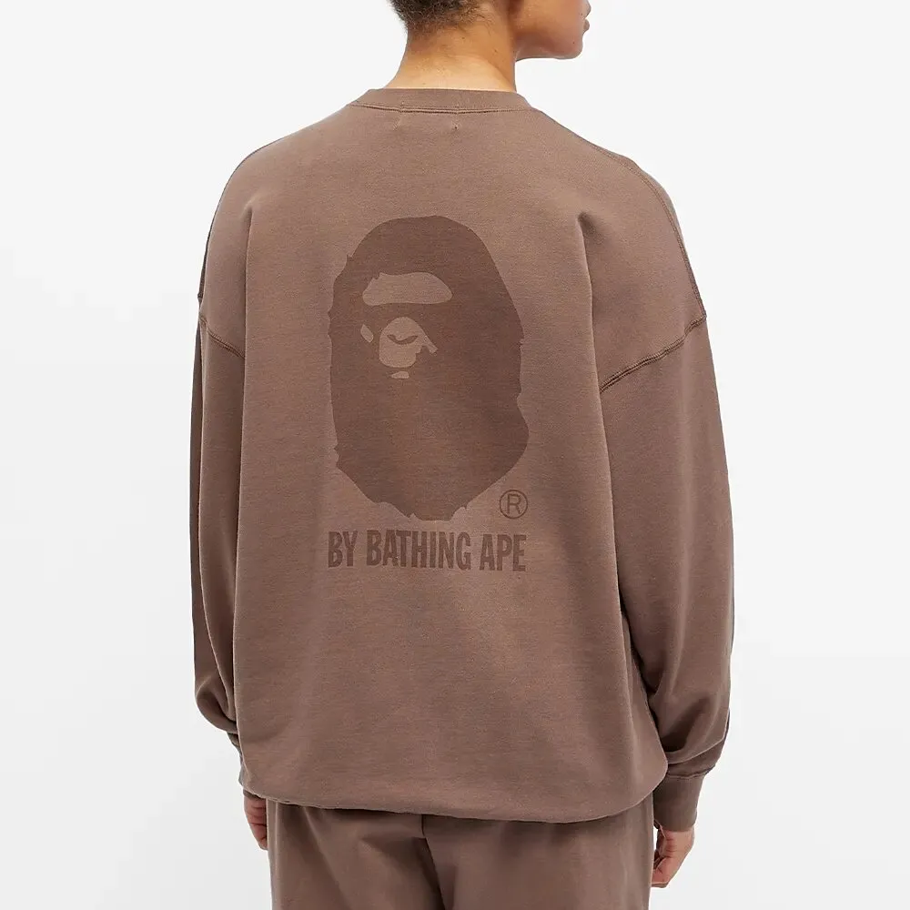 BAPE Oversized Ape Logo Crew Sweat