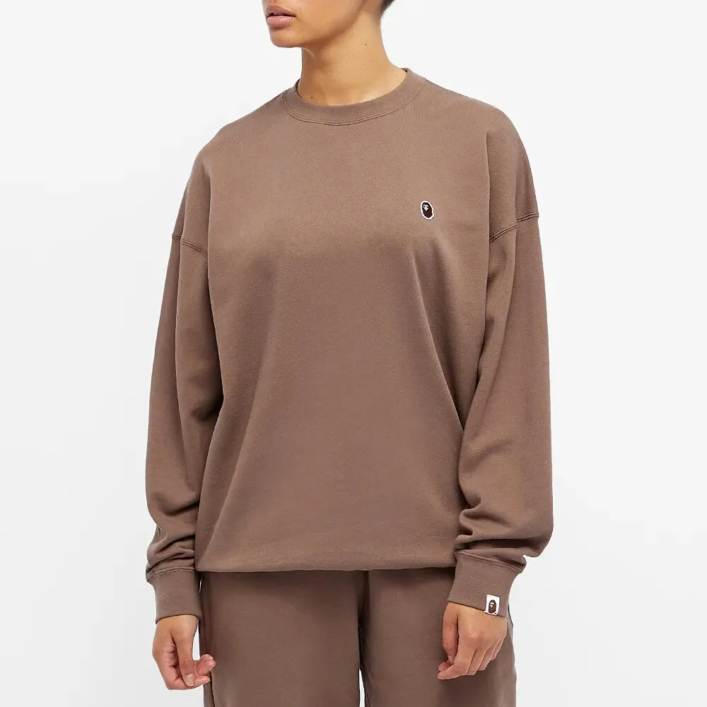 BAPE Oversized Ape Logo Crew Sweat