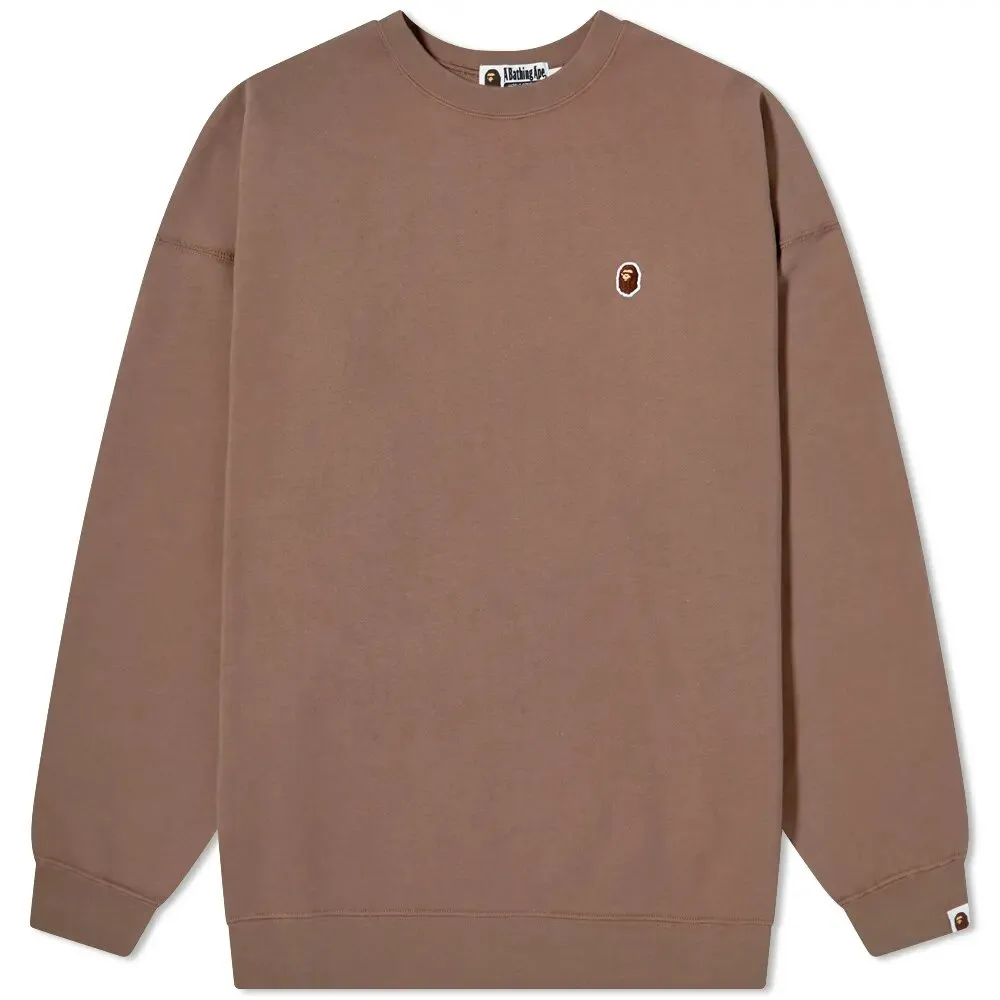 BAPE Oversized Ape Logo Crew Sweat