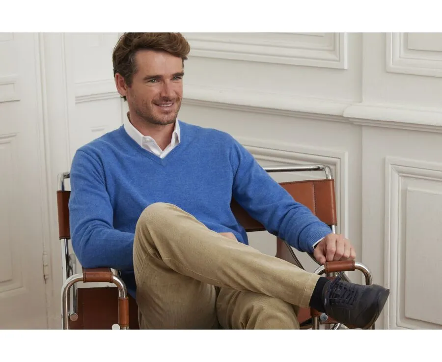 BLUE SEA VNECK WOOL JUMPER  ELIAN