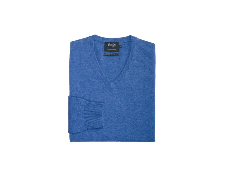 BLUE SEA VNECK WOOL JUMPER  ELIAN