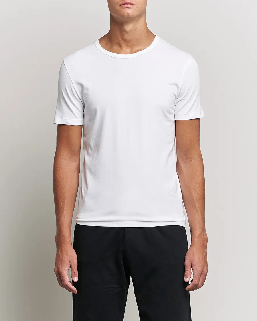 BOSS BLACK 2PACK CREW NECK SLIM FIT TSHIRT WHITE
