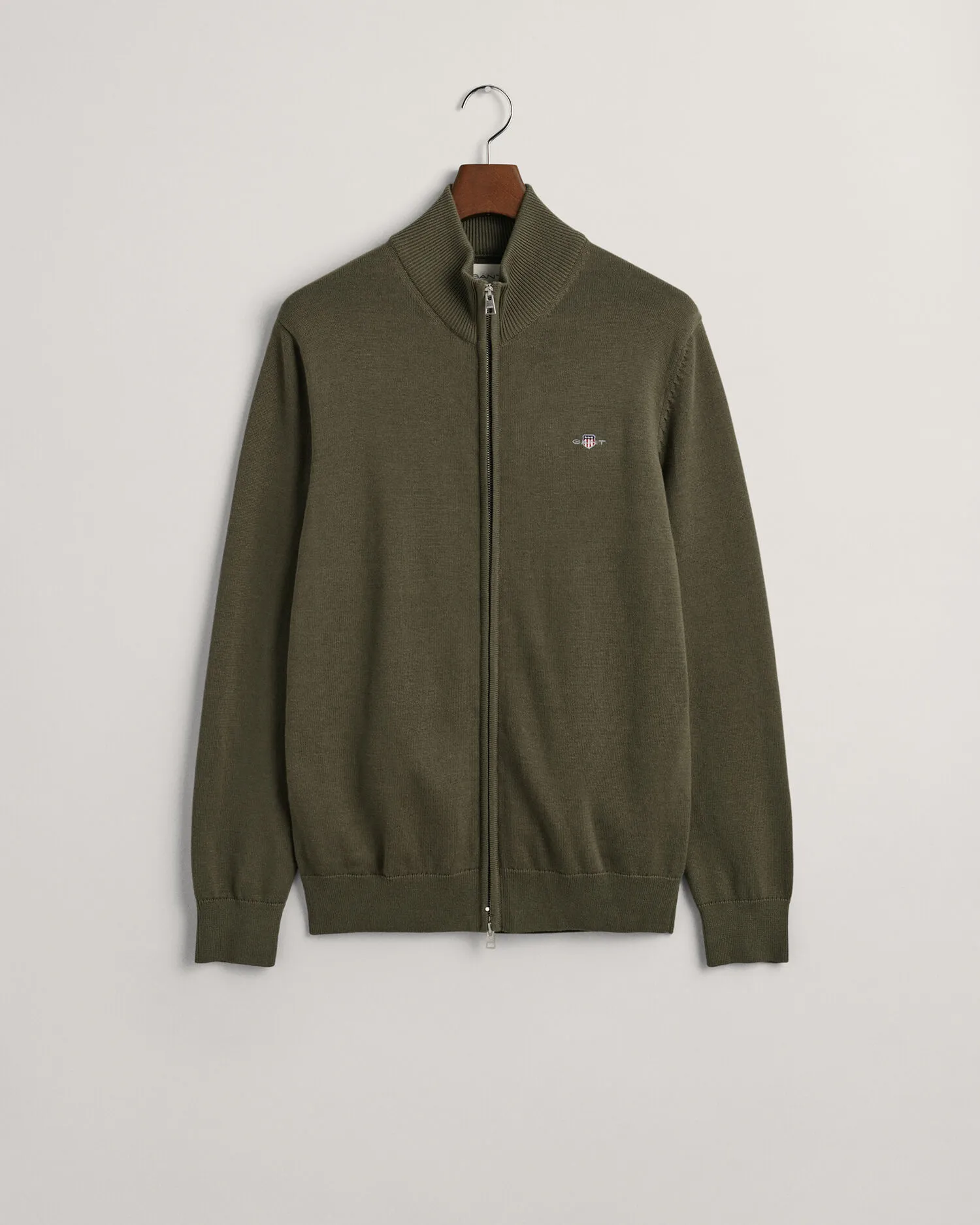 Cárdigan con cremallera Casual Cotton