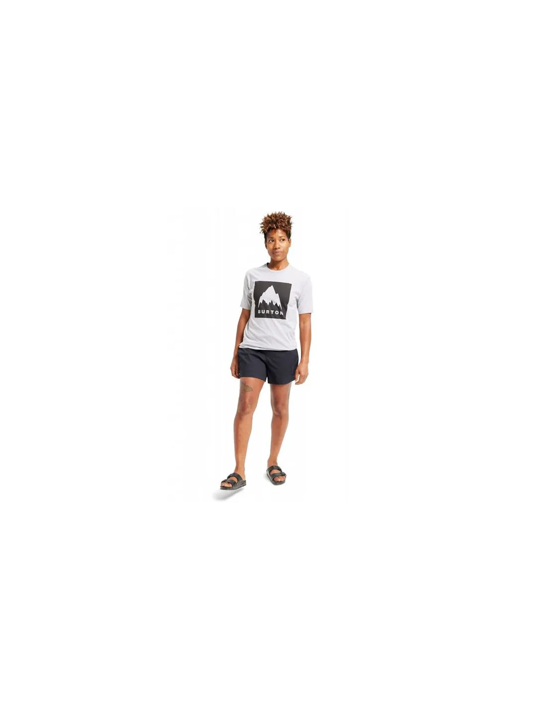 Camiseta Burton Classic Mountain High Short Sleeve Gris