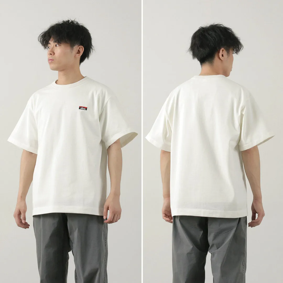 Camiseta de bordado del logotipo de la caja híbrida nanga / Eco