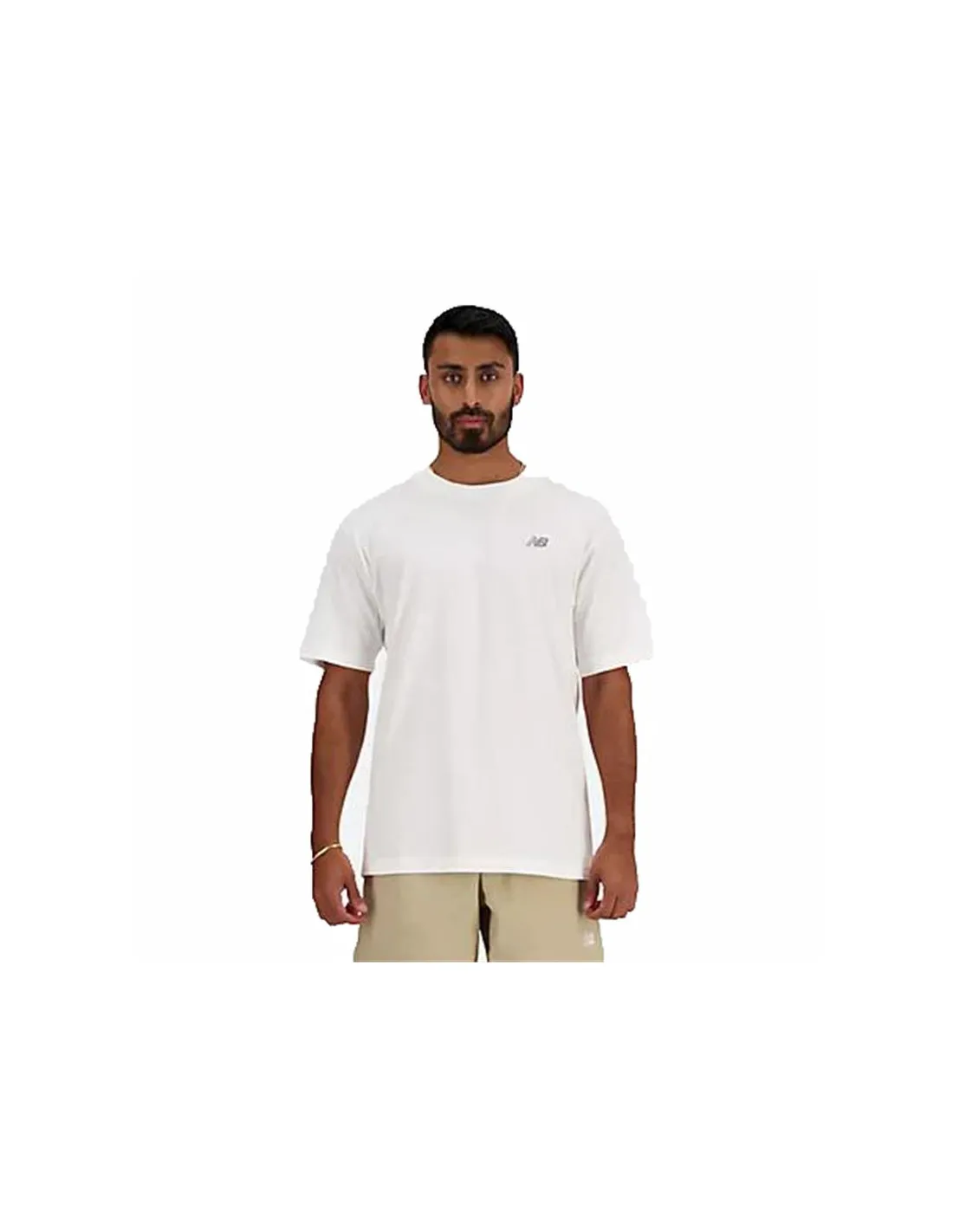 Camiseta New Balance Sport Essentials Cotton Hombre Blanco
