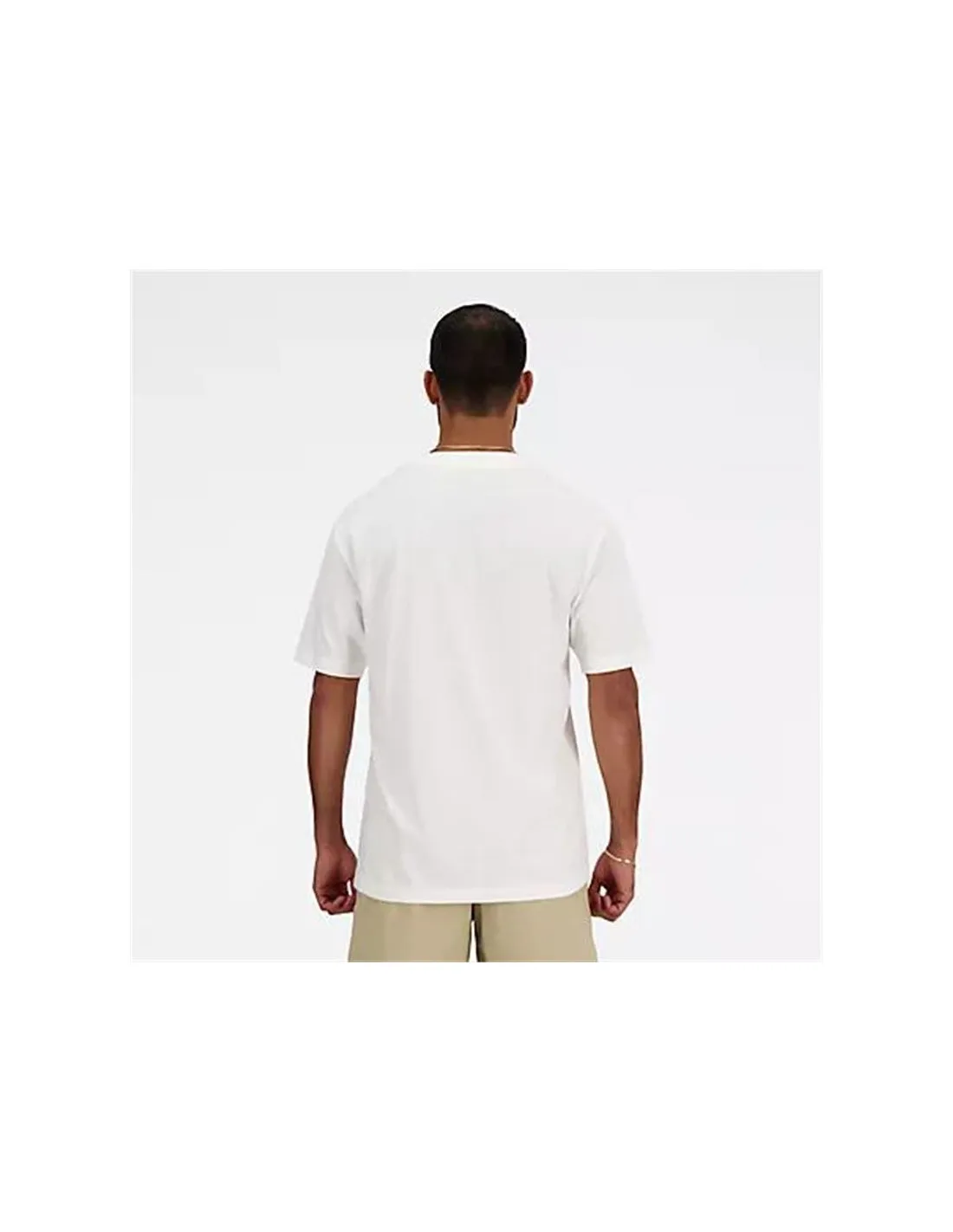 Camiseta New Balance Sport Essentials Cotton Hombre Blanco