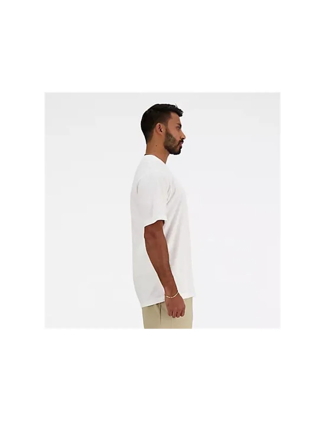 Camiseta New Balance Sport Essentials Cotton Hombre Blanco