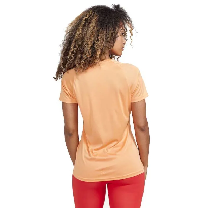 Camiseta trail running Craft Core Essence Logo Tee W (PEACH) mujer