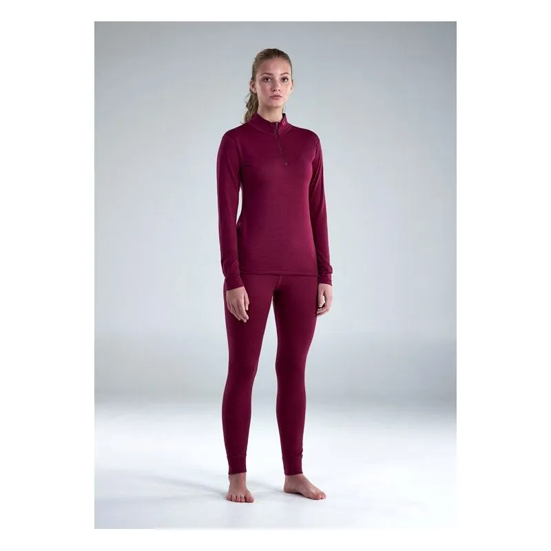 Camiseta técnica Devold Breeze Merino 150 Half Zip Neck (Beetroot) mujer