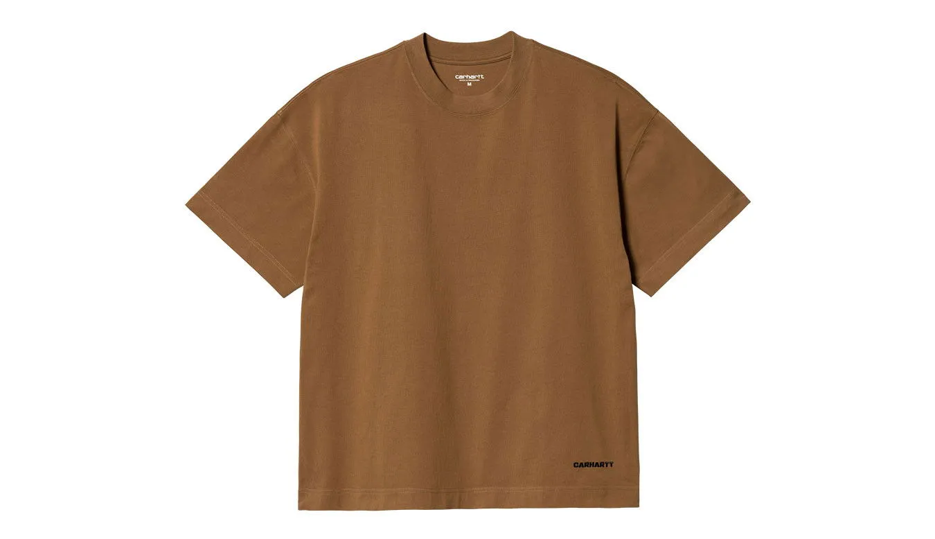 CARHARTT WIP S/S LINK SCRIPT TSHIRT HAMILTON BROWN