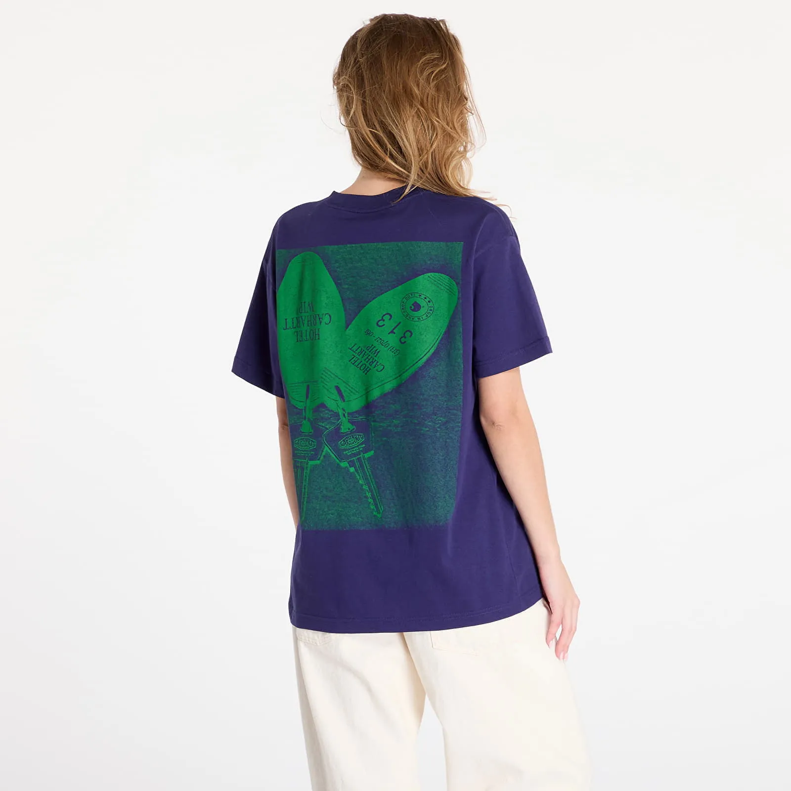 CARHARTT WIP TSHIRT S/S HOTEL KEYS TSHIRT UNISEX AURA/ GREEN M