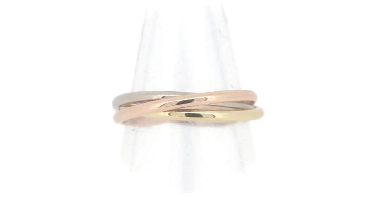 Cartier 18Anillo K Trinity en excelentes condiciones Dorado 