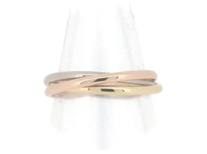 Cartier 18Anillo K Trinity en excelentes condiciones Dorado 