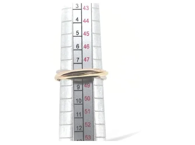 Cartier 18Anillo K Trinity en excelentes condiciones Dorado 