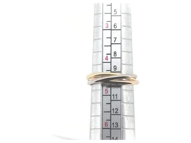 Cartier 18Anillo K Trinity en excelentes condiciones Dorado 