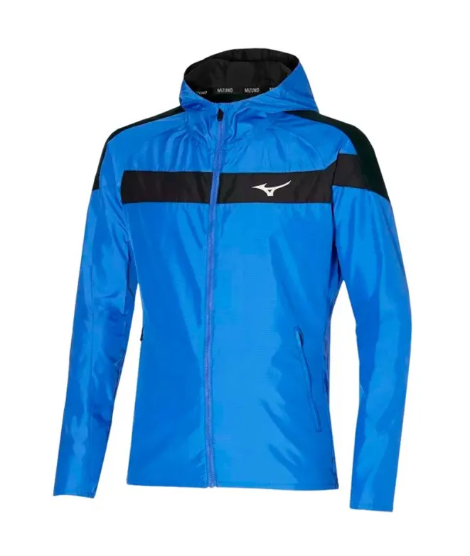 Chaqueta de Fitness Mizuno Training Hooded Hombre Nebulas Azul