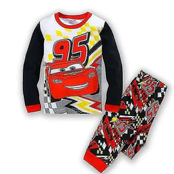 Children's Pajamas Boys Cotton Long Sleeve Homewear Set9