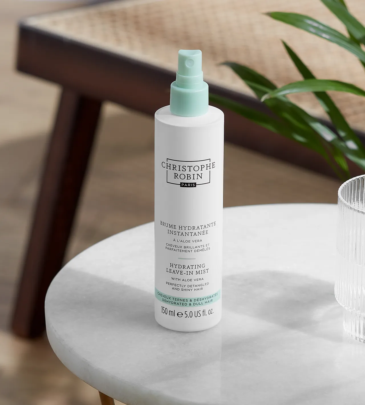 CHRISTOPHE ROBIN Bruma hidratante instantánea del aloe vera