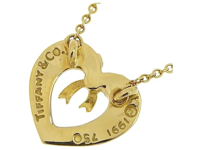 Cinta Corazón Tiffany & Co Dorado 