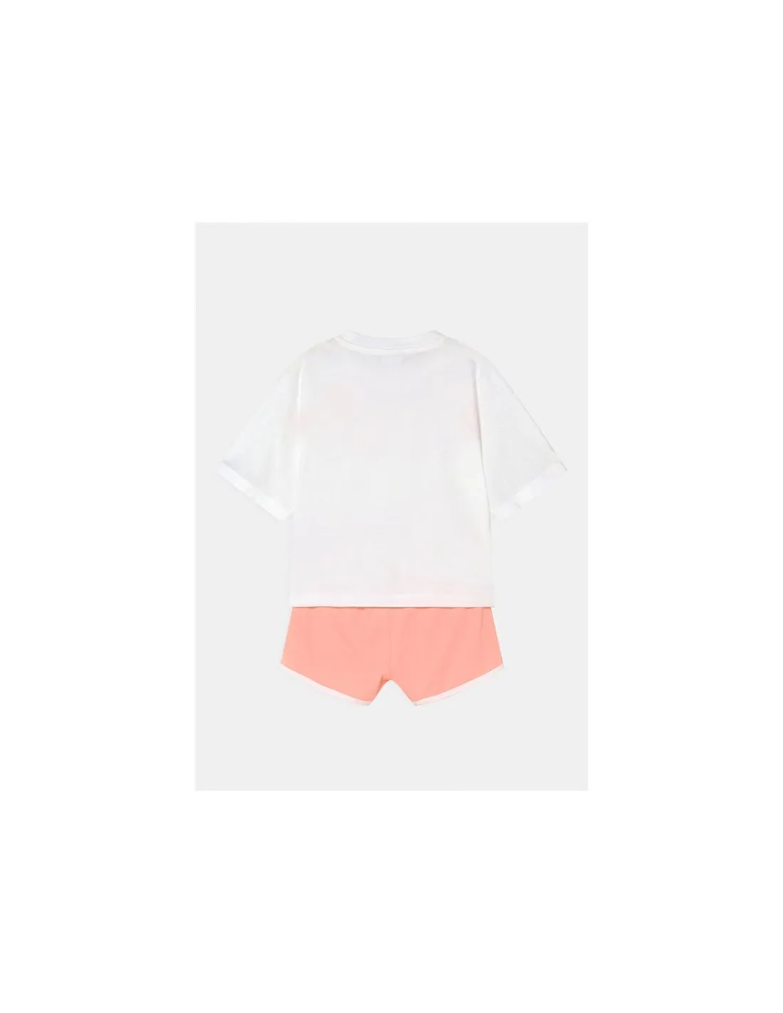 Conjunto Champion Script Logo Cotton Girl White