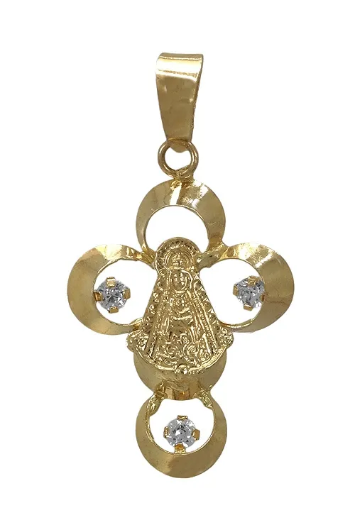 Cruz Virgen del Rocio oro 18 ktes 146_C125