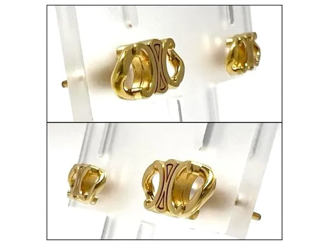 Céline Pendientes Gourmet Stud Triomphe para mujeres CELINE Dorado 