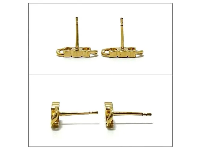 Céline Pendientes Gourmet Stud Triomphe para mujeres CELINE Dorado 