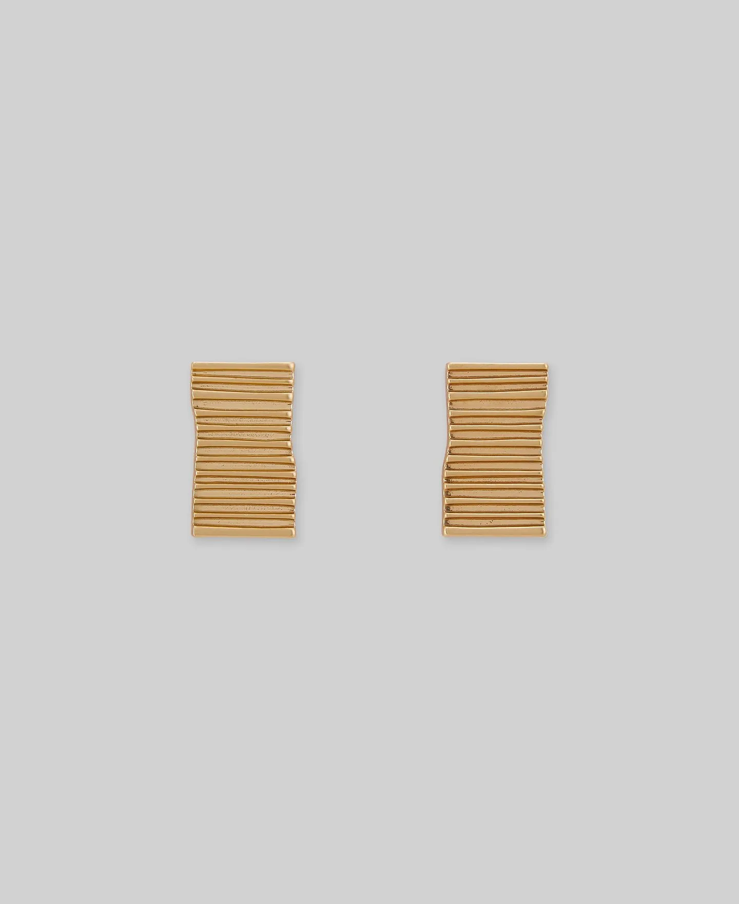 Flat groove earrings woman