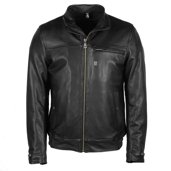 Helstons Benny Leather Rag Black 