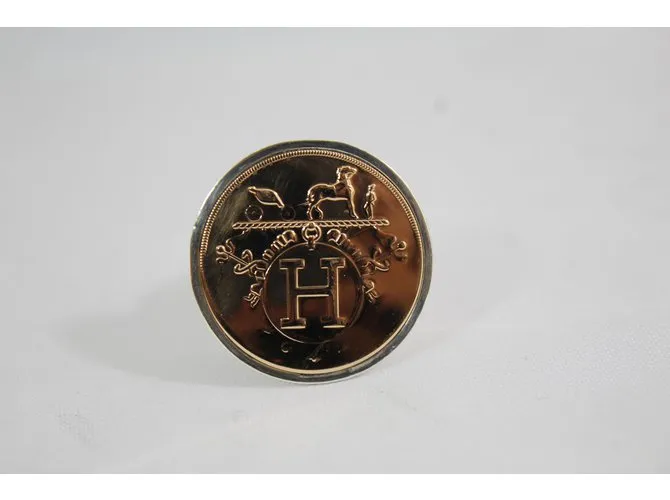 Hermès Anillo de Chevallier Dorado 