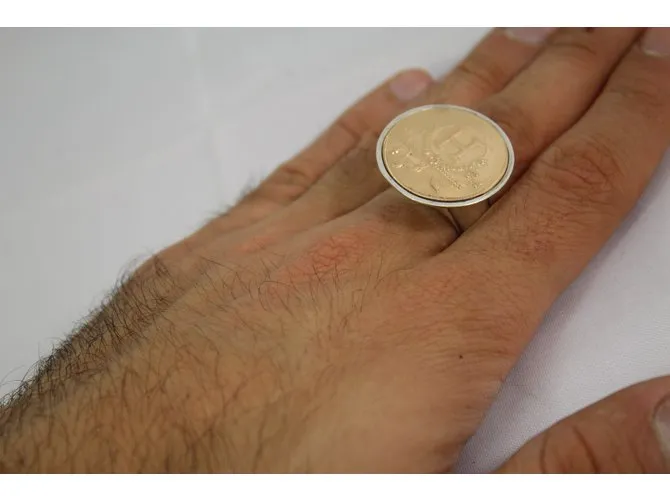 Hermès Anillo de Chevallier Dorado 