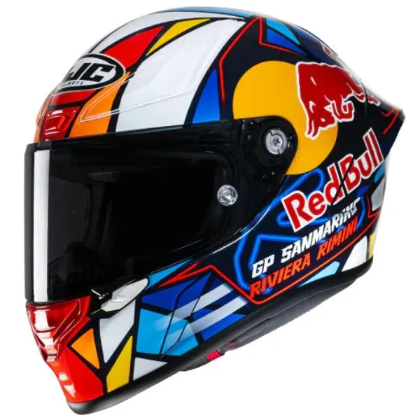 HJC RPHA1 Red Bull Misano GP MC21 + Kit Bluetooth BT Mini 