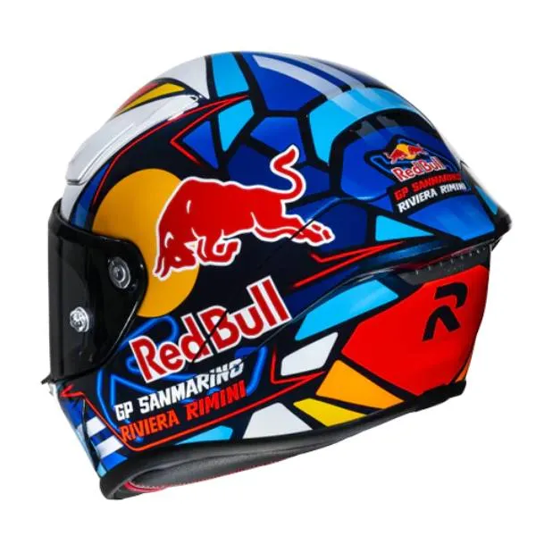 HJC RPHA1 Red Bull Misano GP MC21 + Kit Bluetooth BT Mini 
