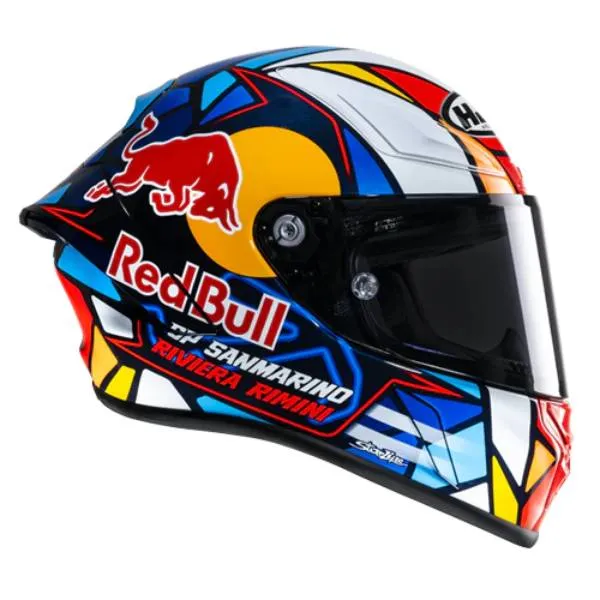 HJC RPHA1 Red Bull Misano GP MC21 + Kit Bluetooth BT Mini 