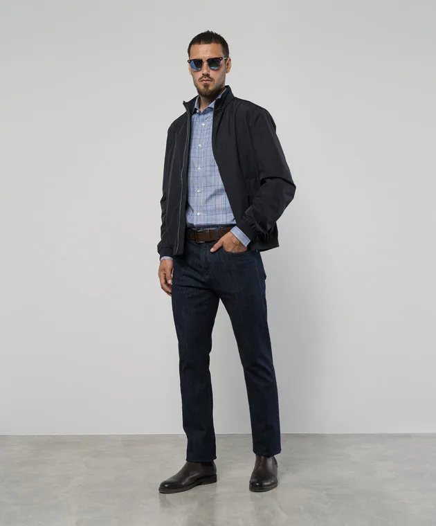 ISAIA Blue checked shirt