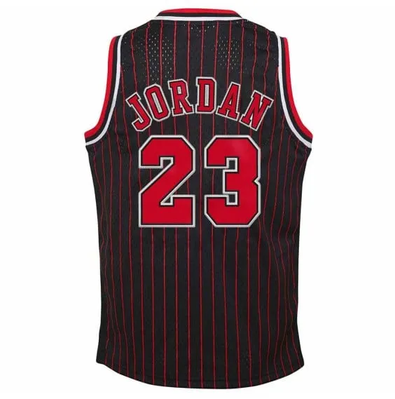 JUNIOR MICHAEL JORDAN CHICAGO BULLS 8485 BLACK AUTHENTIC