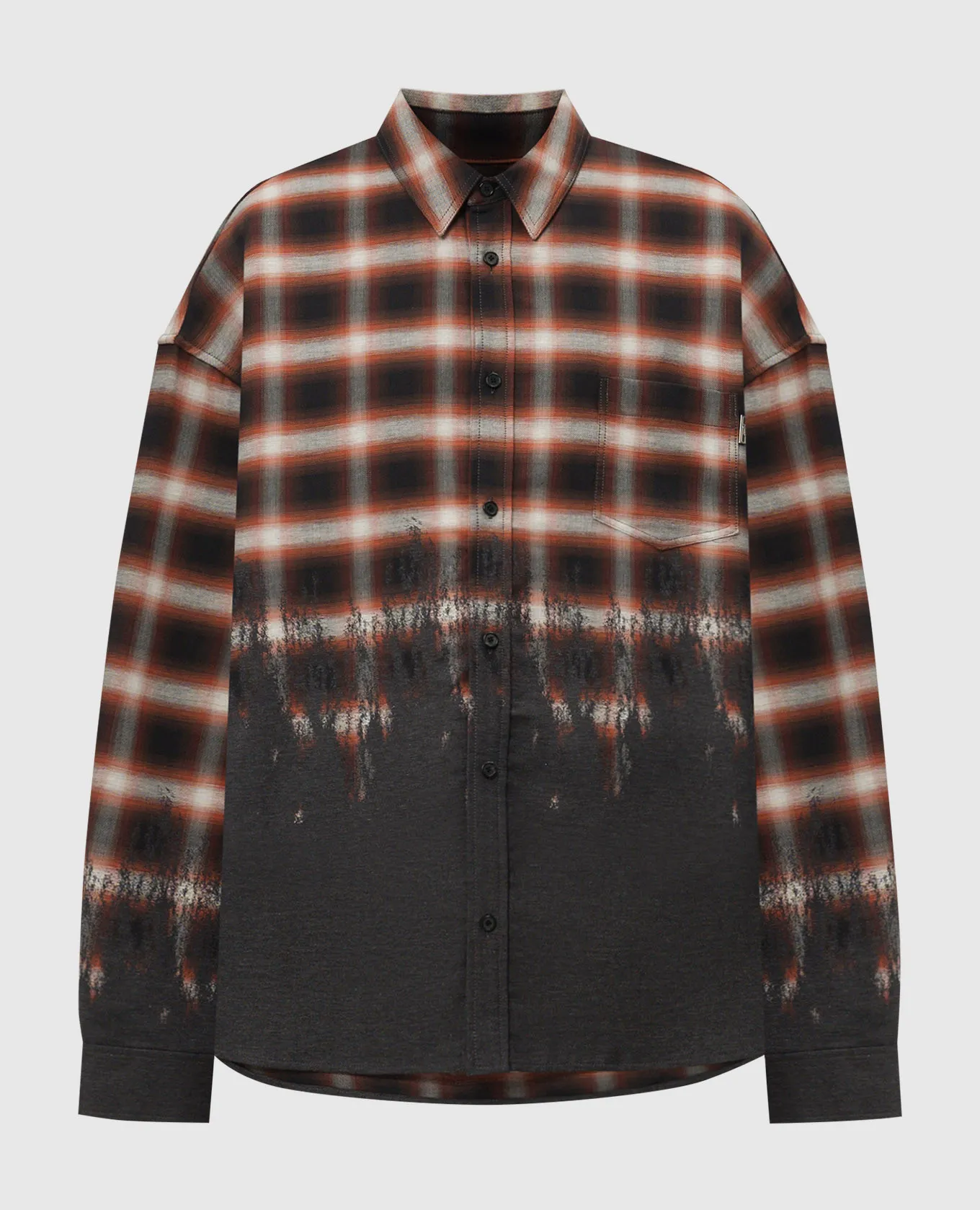 Juun.j Gray checked shirt