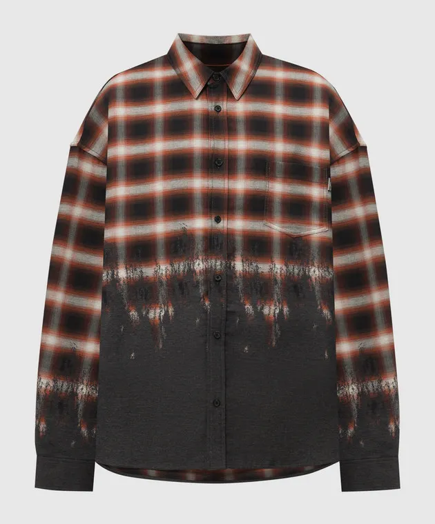 Juun.j Gray checked shirt