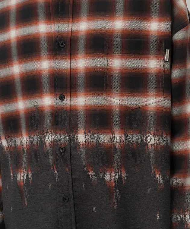 Juun.j Gray checked shirt