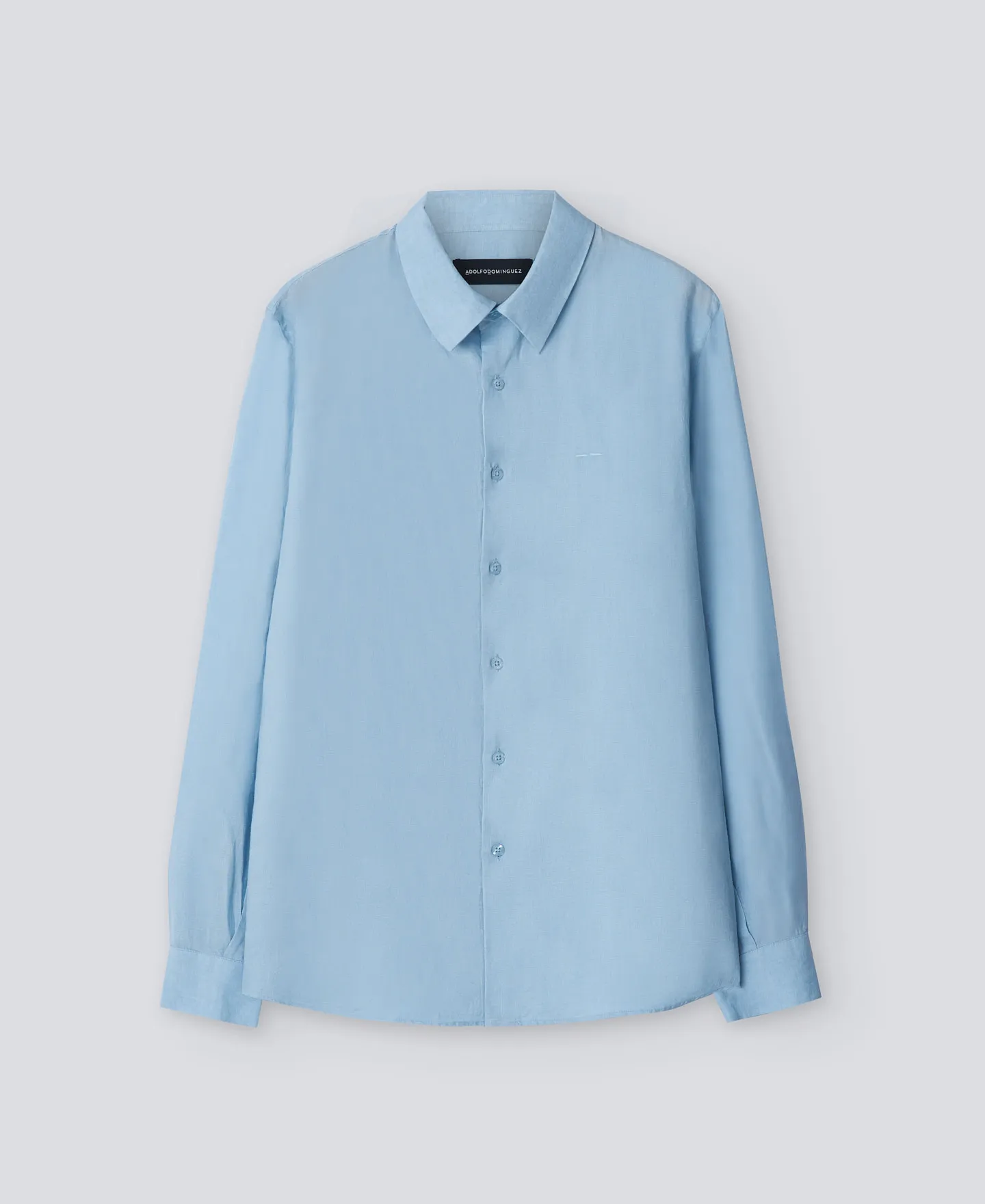 Linen regular fit shirt man