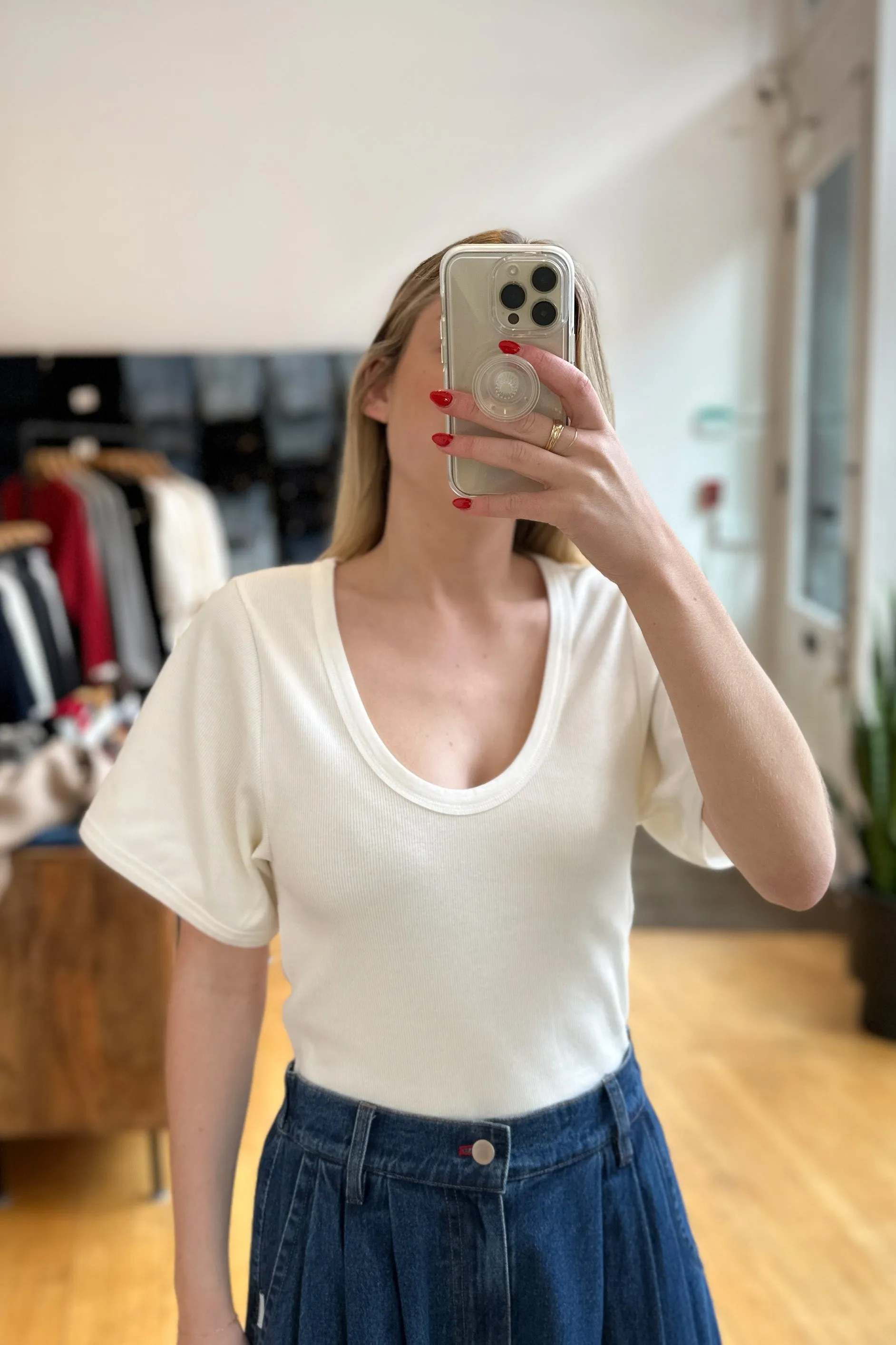 Lunai Shirt in Soft White