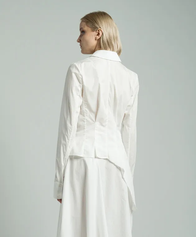 Marc Le Bihan White asymmetric shirt