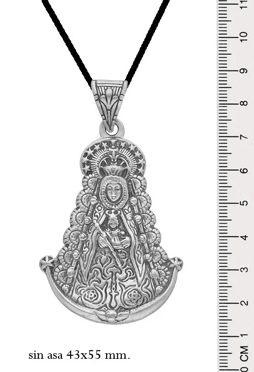 MEDALLA PLATA VIRGEN DEL ROCIO 240_VROCIOG