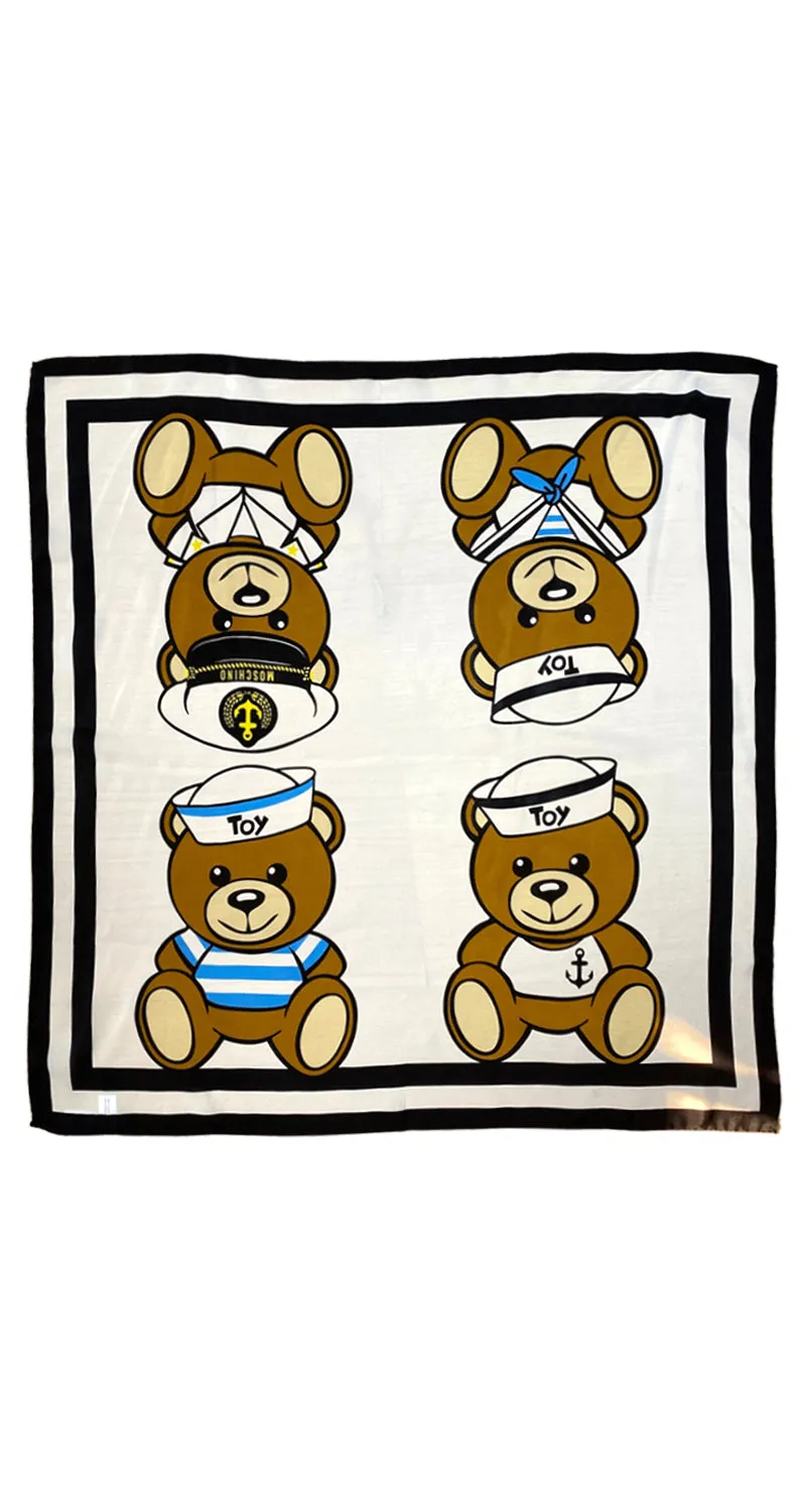 MOSCHINO Pañuelo Bears Seda