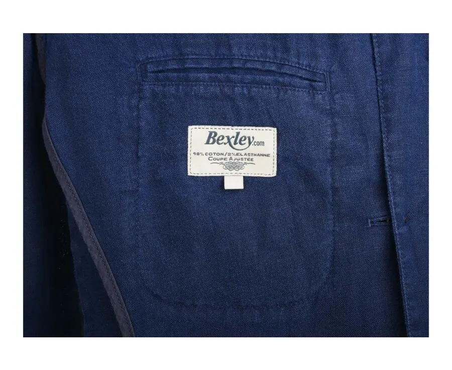 NAVY LINEN BLAZER  LUBIN