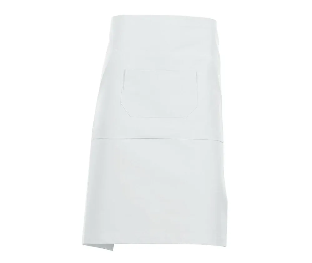 NEWGEN TB203  COTTON MIDLENGTH BARTENDER'S APRON  WHITE