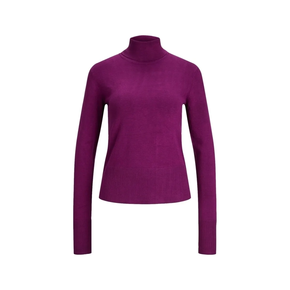 NOOS AVA L/S ROLL NECK  DARK PURPLE